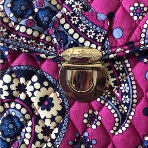 Vera Bradley Attache messenger bag in boysenberry print